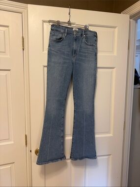 Citizens Of Humanity Blue High-Rise Wide Leg Jeans. -30 lilah